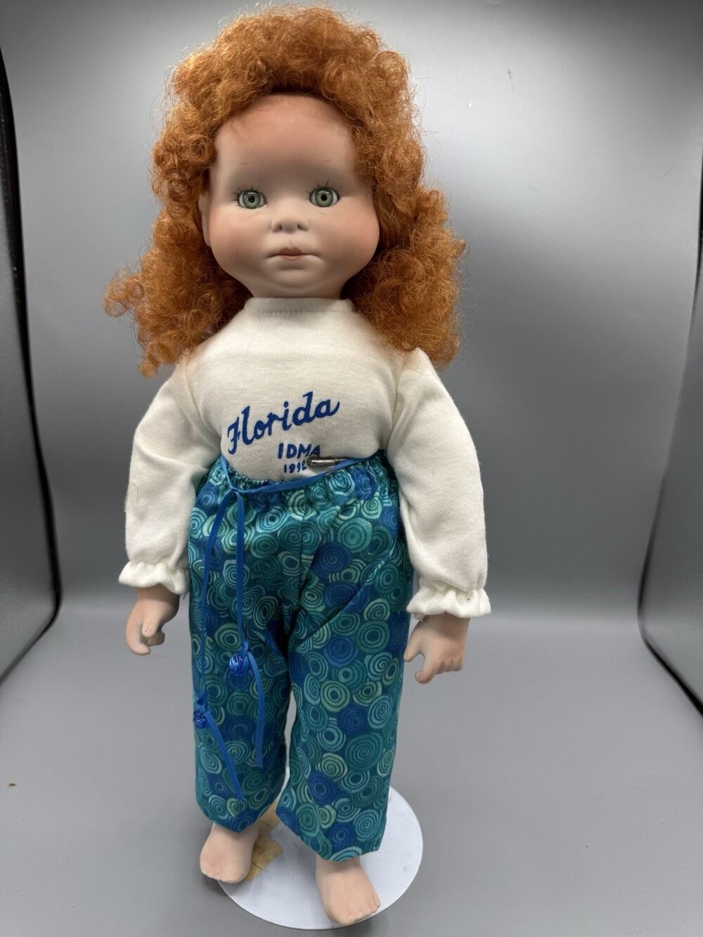 1996 IDMA Florida Tammy Doll Red Hair Green Eyes Artist Doll 14”